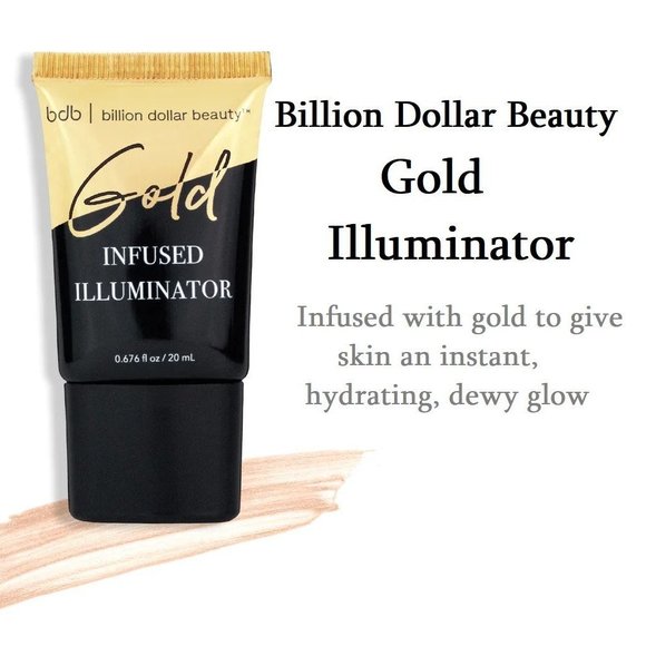 Billion Dollar Beauty Gold Illuminator Sz .67 fl oz Hydrating Makeup Enhancement - Picture 2 of 11